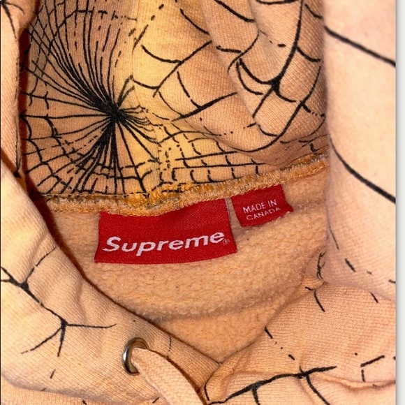 Supreme Hoodie Spider Webbed Design - Picture 2 of 4